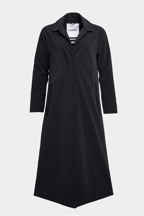 Hornstull Matte Long Raincoat Black | STUTTERHEIM US