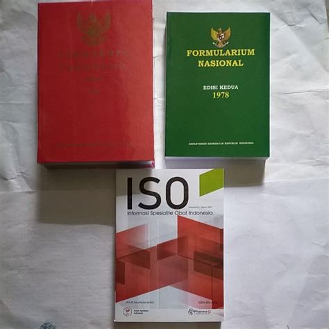 Jual Buku Farmasi Farmakope Iso Dan Formularium Nasional Paket