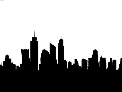 Houston Skyline Outline - ClipArt Best