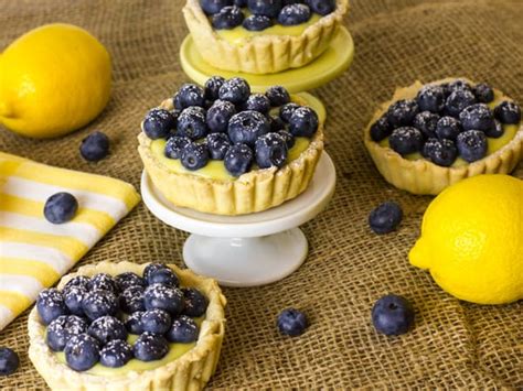 Lemon Curd And Blueberry Tart