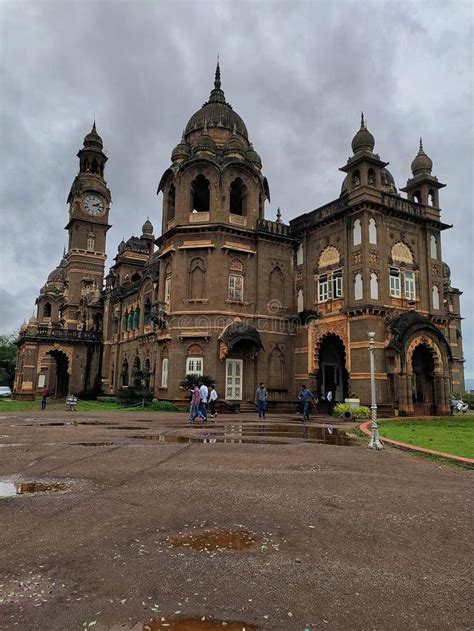 New Palace or Shahu Palace, Kolhapur City. Heritage Structure Built in Black Polished Stone ...