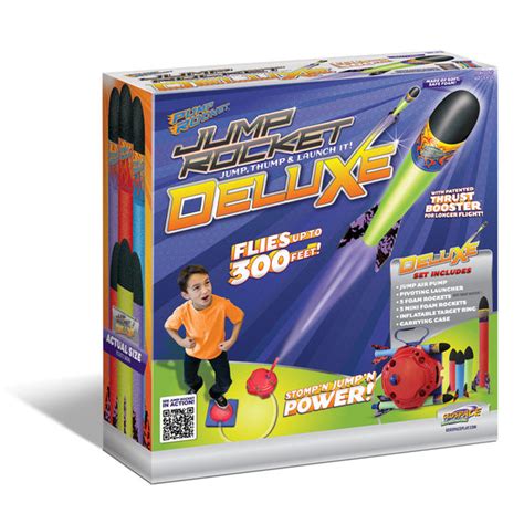 Jump Rocket Deluxe Set with 3 JR + 3 Mini Soft Foam Rockets - GeospacePlay