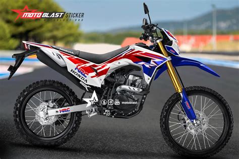 Modifikasi Striping Honda Crf150l Livery Hrc Anniversary Fireblade Rr Motoblast