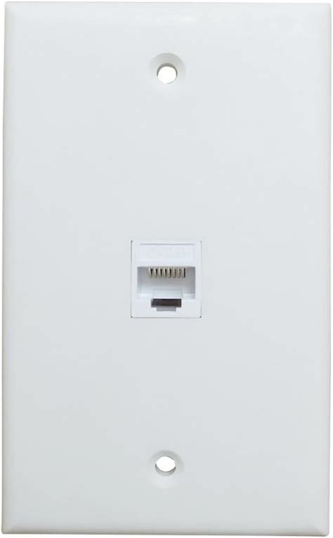 Amazon BUPLDET 1 Port CAT6 Ethernet Wall Plate Female To Female