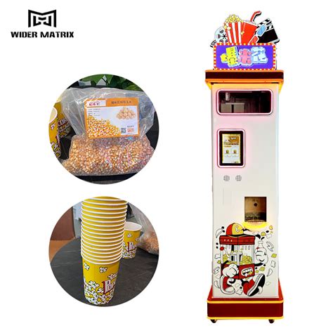 Intelligent Coin Operated Popcorn Vending Machine Automatic Popcorn