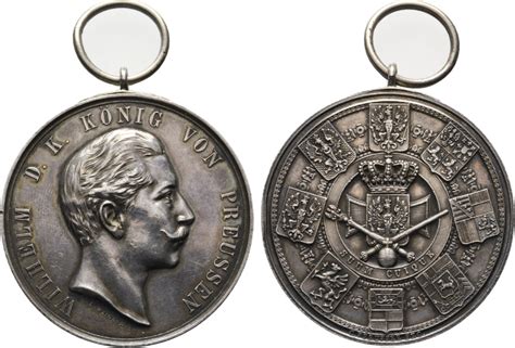 Brandenburg Preußen Medaille o J von Emil Weigand und Wilhelm II 1888