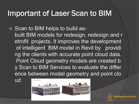 Laser Scan To Bim Services Building Information Modeling Ppt