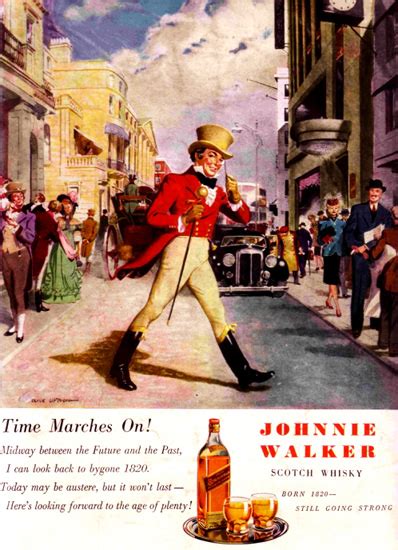 Johnnie Walker Scotch Whisky 1947 | Mad Men Art | Vintage Ad Art Collection