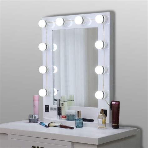 Focos Espejo Maquillaje Tocador 10 Luces Led Luz Hollywood