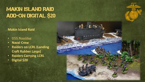 First To Fight Makin Island Raid Add On Studio Historia Miniatures Usa