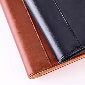 Amazon Enyuwlcm Pu Leather Padfolio Ring Binder With Clipboard