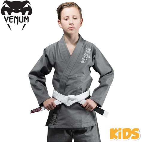 Детское Кимоно для Джиу-джитсу Venum Contender Kids BJJ Gi Grey ...