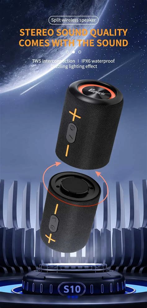 cyboris  portable bluetooth speaker  removable tech  stereo