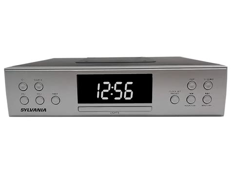 Sylvania Skcr2810bt Under Cabinet Clock Radio Music System With