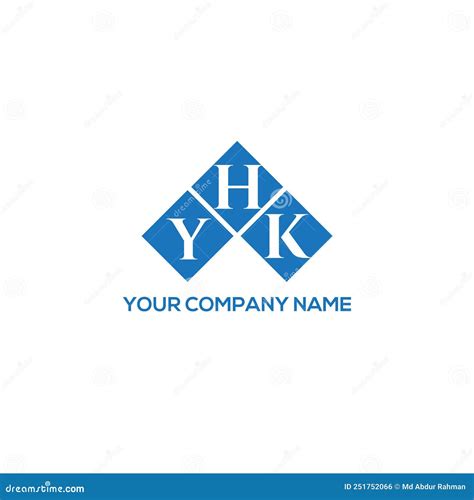 Yhk Letter Logo Design On White Background Yhk Creative Initials Letter Logo Concept Stock