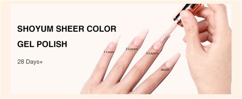 Amazon Shoyum Icy Jelly Nude Pink Gel Nail Polish Set Of Transparent Milky White Colors
