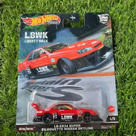 Jual Hot Wheels Premium Skyline R Lb Super Silhouette Lbwk Merah Putih R Lbwk Putih Kab