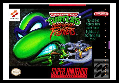 TMNT Tournament Fighters Poster - Retro Game Cases 🕹️