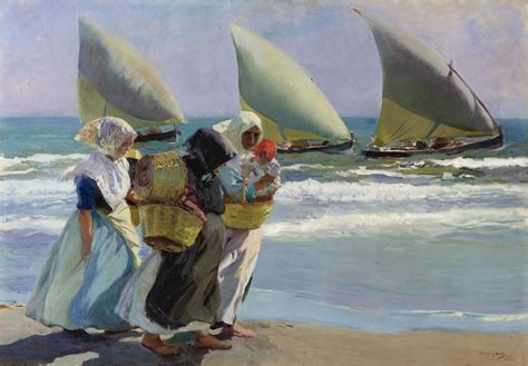 Joaquin Sorolla Les Trois Voiles Tableau De Et Peinture De Sorolla