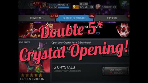 Double 5 Star Crystal Opening Marvel Contest Of Champions Youtube