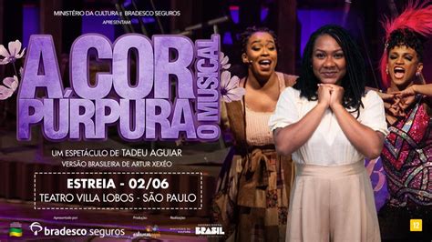 A COR PÚRPURA O MUSICAL em São Paulo Evento ON