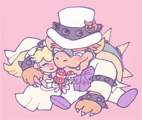 Bowser X Peach Cute