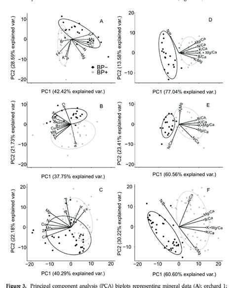 Principal Component Analysis Pca Biplots Representing Mineral Data Download Scientific