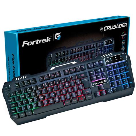 Teclado Gamer Fortrek Crusader Rgb Usb Preto Shopee Brasil