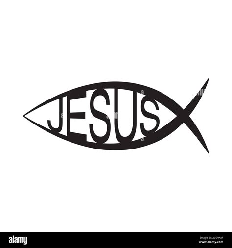 Jesus Fish Christian Ichthys Fish Symbol Icon Stock Vector Image And Art