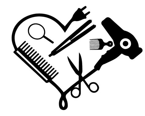 Hair Dresser Heart Made Of Tools Svg Hairdresser Heart Svg Etsy