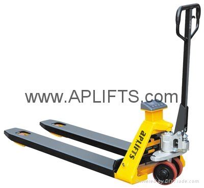 Warehouse Equipment Scale Pallet Truck Hpc Aplifts China