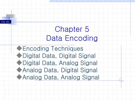 Ppt Chapter 5 Data Encoding Powerpoint Presentation Free Download