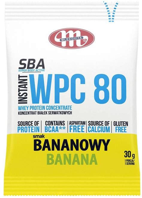 Wpc Instant Bananowy Koncentrat Bia Ek Serwatkowych G Sba