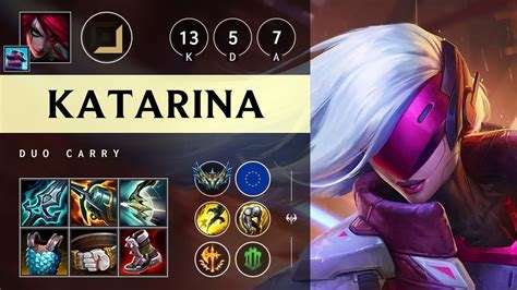 Katarina Carry Vs Corki Dominating Euw Challenger Patch Youtube