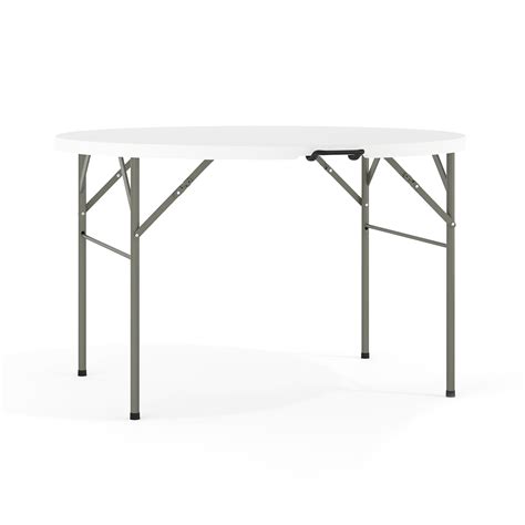 Flash Furniture Table Pliante Ronde En Plastique Pliable De 4 Pieds