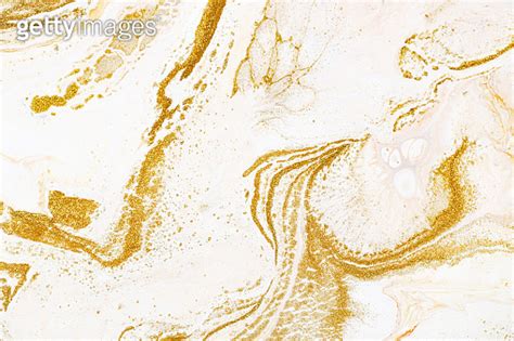 Marble Golden Orange And White Raster Texture Mineral Stone Macro