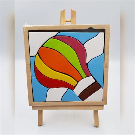Wooden Hot Air Balloon Puzzle ECI Store