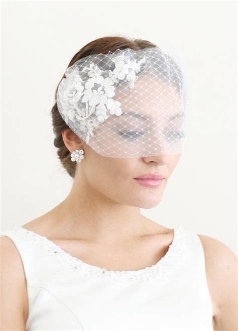 Deja Bridal Short Veil Headpiece Birdcage Veil 2960475 Weddbook