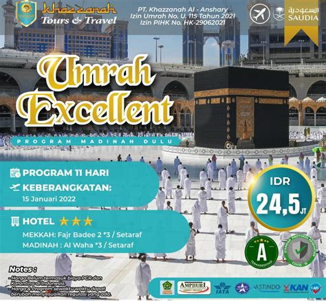 Paket Umroh Awal Tahun Terjangkau Khazzanah Tours