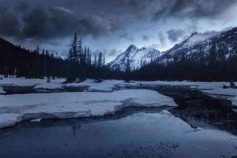 North Cascades Winter Night Photograph by Ryan McGinnis - Fine Art America