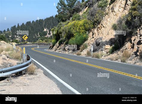 mountain road  california state route  stock photo alamy