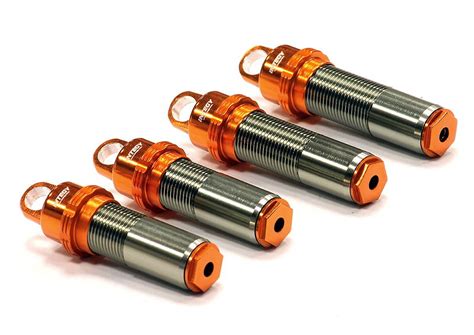 Integy Rc Toy Model Hop Ups C Orange Billet Machined Threaded Shock