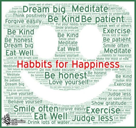 30 Habits For Happiness - SmitCreation.com