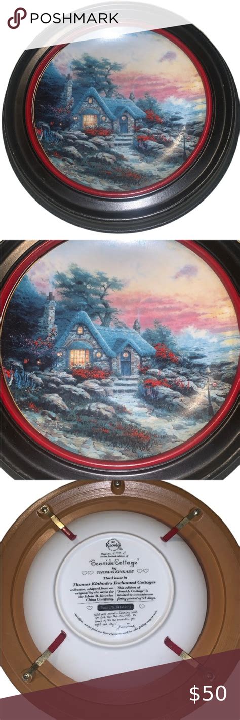 Thomas Kinkade Enchanted Cottages SEASIDE COTTAGE 1993 Knowles