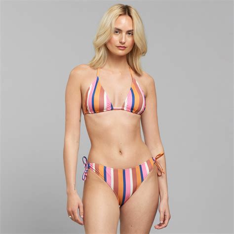 Dedicated Bikini Top Sandnes Irregular Stripe Multi Colour