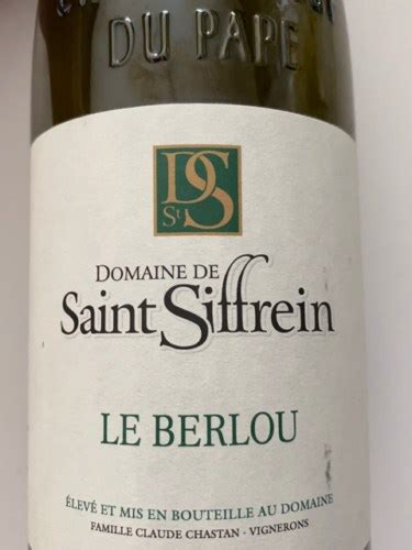 Domaine De Saint Siffrein Le Berlou Ch Teauneuf Du Pape Vivino Us