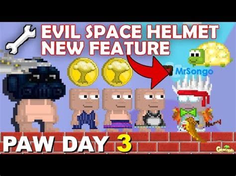 Paw Day Zerkon Helmet Mega Growtoken New Items Growtopia