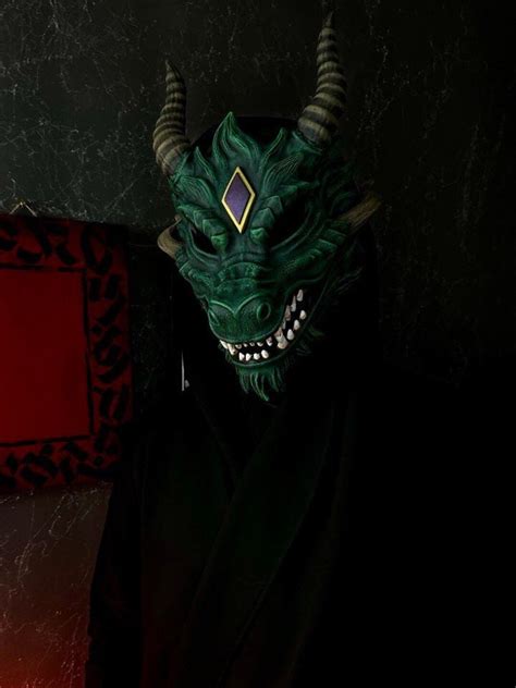 Green Dragon Mask Smaug Alodidae Dragon Mask Cosplay Halloween