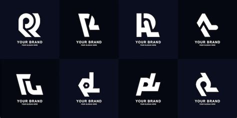 Premium Vector Collection Letter Rl Or Lr Monogram Logo Design