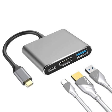 Przej Ci Wka Adapter W Hub Hdmi Usb C K Macbook Sklep Opinie